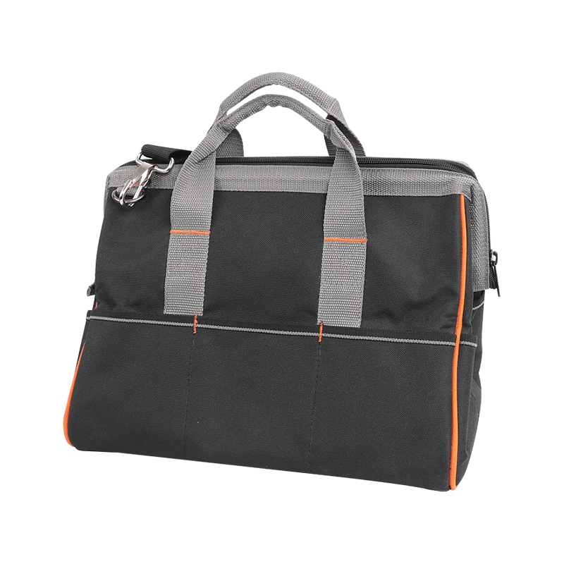 Serie 300 14' Naranja Gris Bolsa de herramientas de boca grande Bolsa de herramientas de jardín con tira para el hombro JKB-222B 14