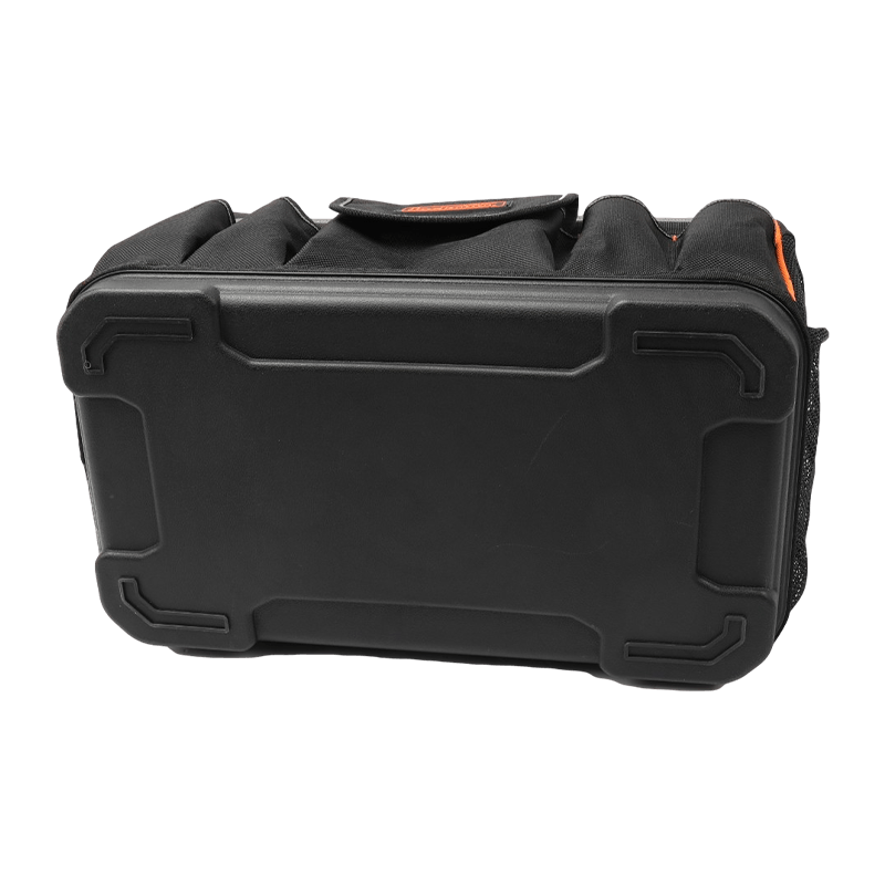 MANGO DE BARRA DE ACERO NEGRO DE 18 ', 18 BOLSILLOS, DIÁMETRO DE 22 MM, BOLSA PARA HERRAMIENTAS CON FONDO DURO IMPERMEABLE JKB-73319-18