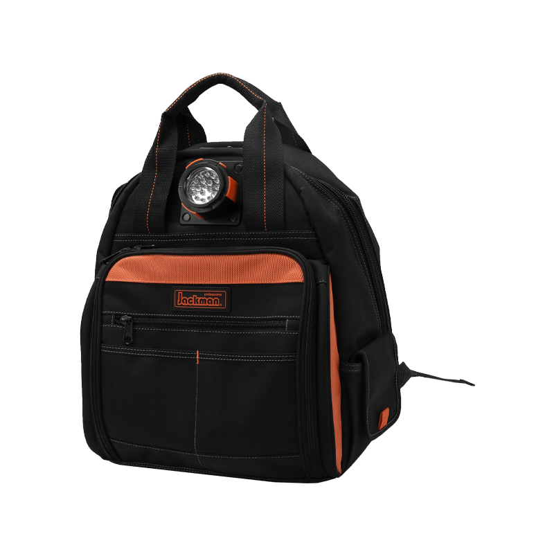 MOCHILA HERRAMIENTAS 53 BOLSILLOS CON LUZ JKB-63017