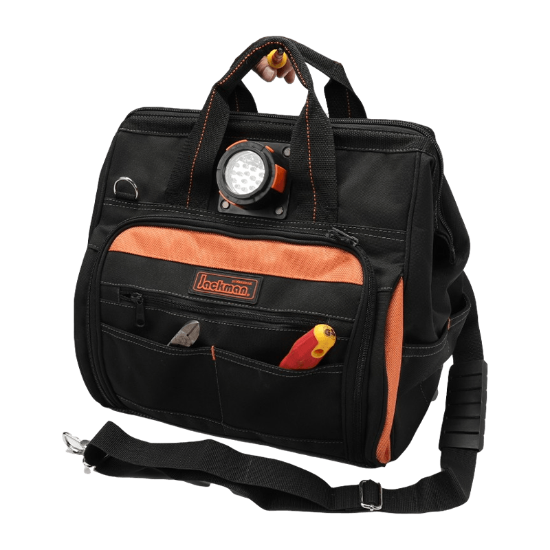 BOLSA DE HERRAMIENTAS CON BOCA DE PUERTA DE 12' CON LUZ JKB-87817