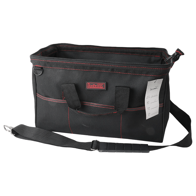 BOLSA DE HERRAMIENTAS CON BOCA DE PUERTA ECONÓMICA DE 16' CON CORREA PARA HOMBRO JKB-010E-16