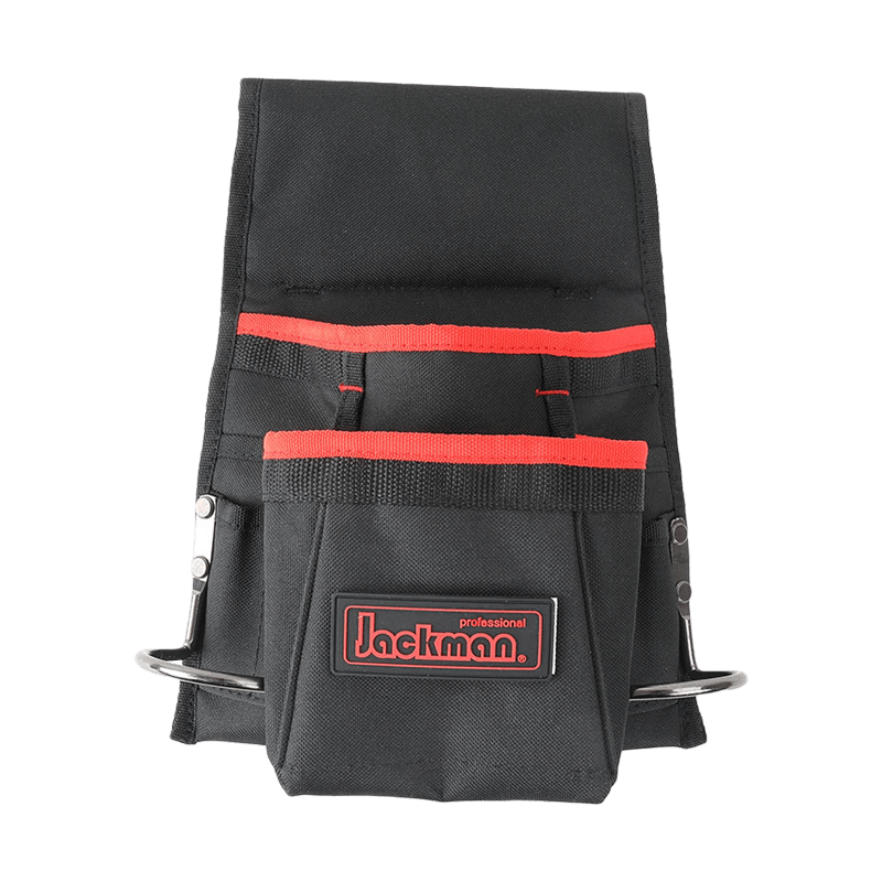 BOLSA DE HERRAMIENTAS 8 SOPORTES/BOLSILLOS CON DOBLE SOPORTE DE MARTILLO DE ACERO JKB-3236