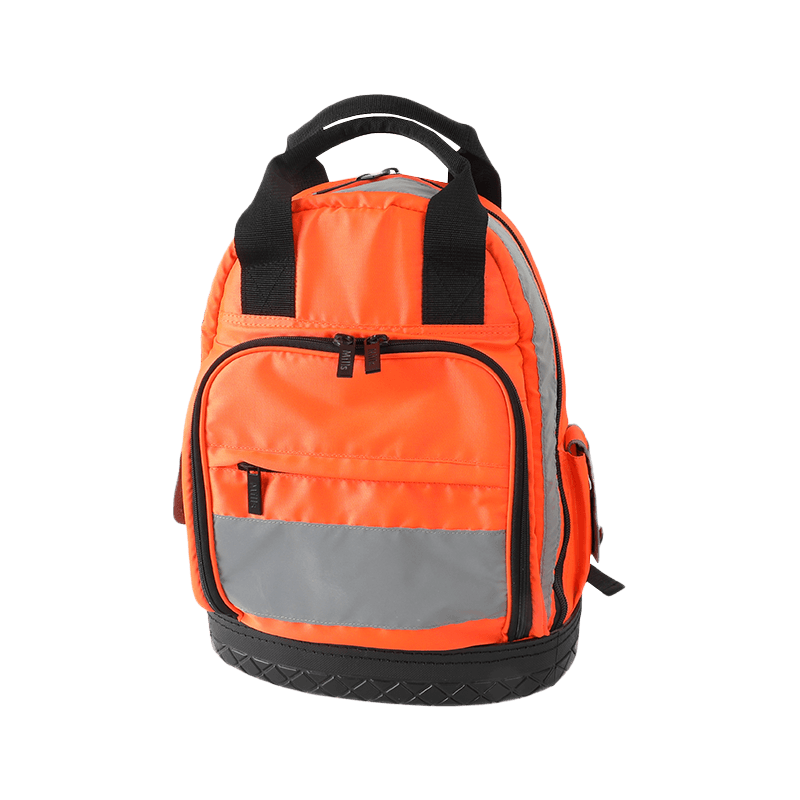 Mochila de ingeniería de fondo duro con tira reflectante ancha JKB-64020