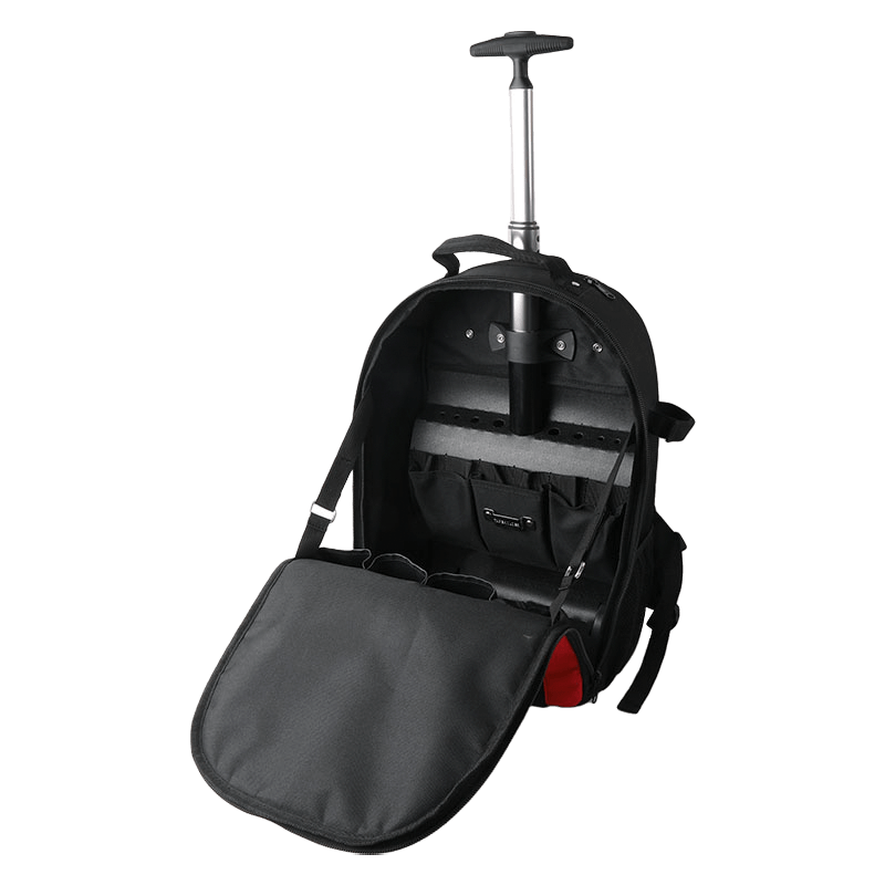 Mochila de barra telescópica de 44 bolsillos con panel de herramientas móvil incorporado JKB-64321