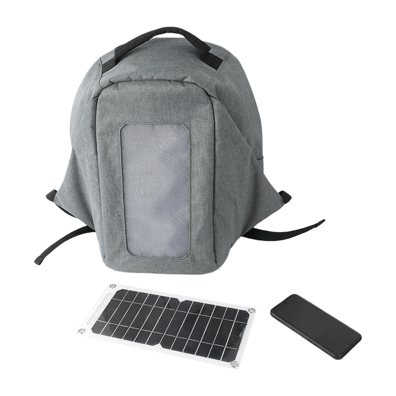 Mochila con cargador solar JKB-66120