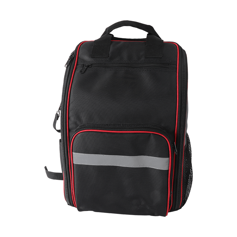 Mochila de herramientas abierta con cremallera ancha con tira reflectante JKB-65820