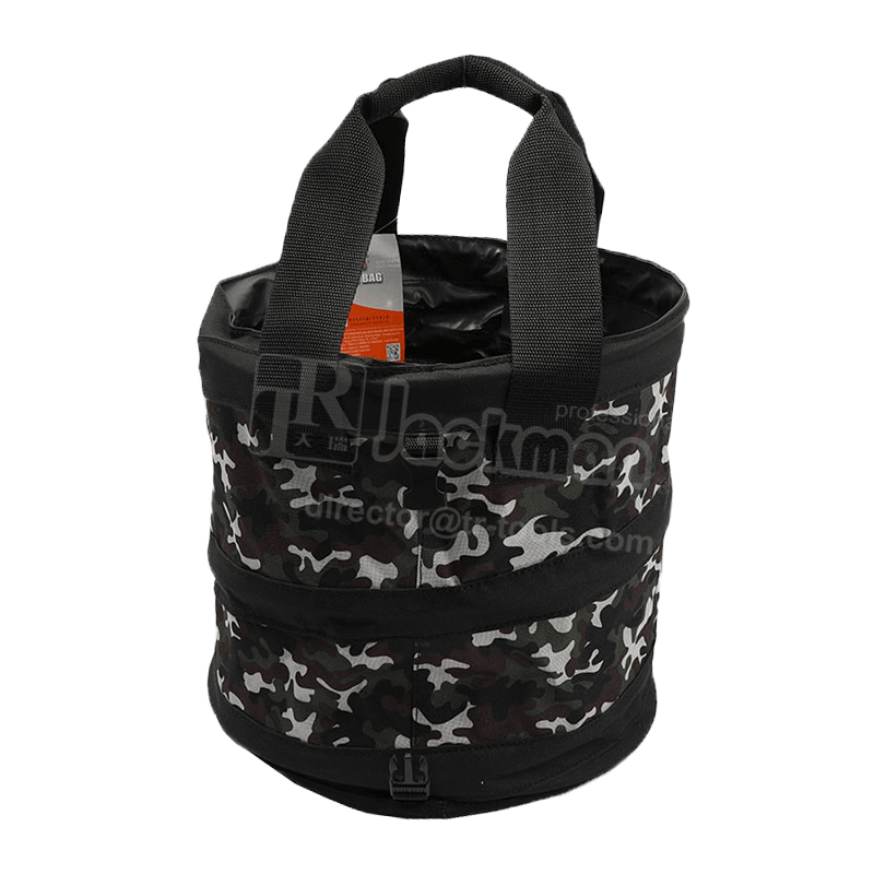 Cubo plegable para herramientas con resorte de 30 cm, camuflaje JKB-22016-CA 30MM