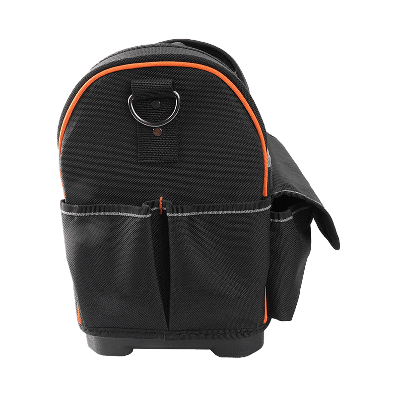 14' 13 BOLSILLOS MANGO DE BARRA DE ACERO NEGRO DIA.22MM BOLSA PARA HERRAMIENTAS CON FONDO DURO IMPERMEABLE JKB-733B19-14