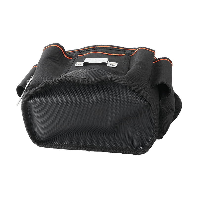 BOLSO DE CINTURÓN VERTICAL CON BANDOLERA, NEGRO/NARANJA, JKB-35717