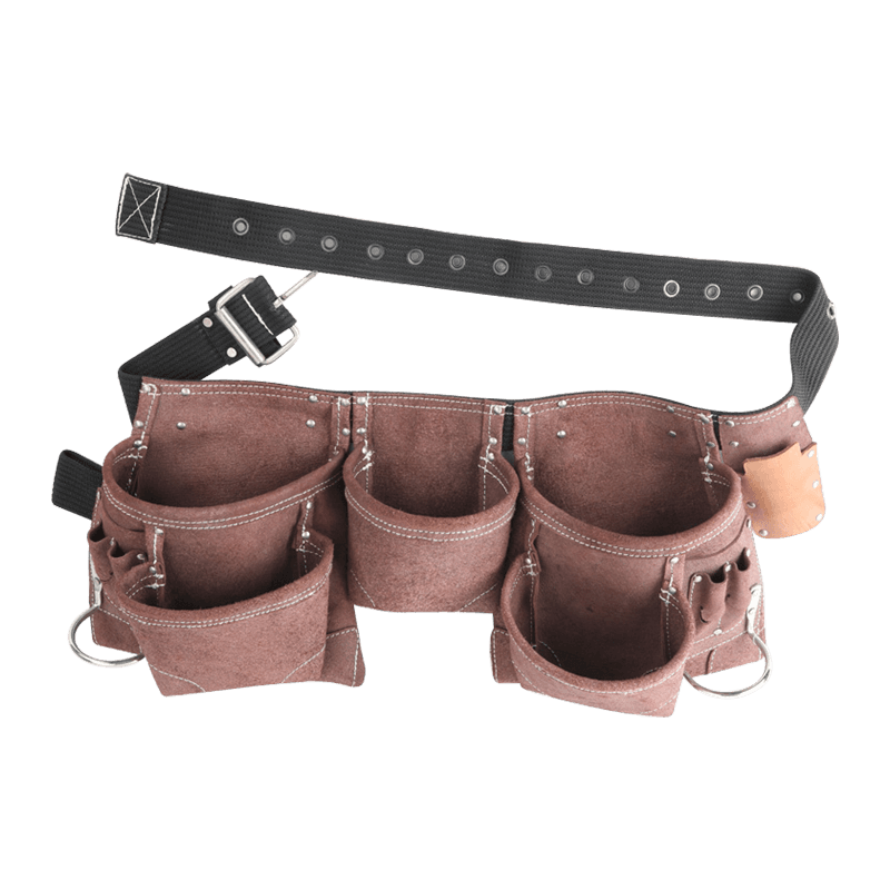 DELANTAL DE TRABAJO RESISTENTE DE ANTE DE CUERO GENUINO BOLSOS DE CINTURA JKB-326713