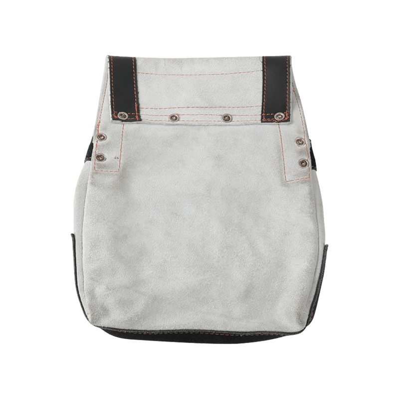 BOLSA DE HERRAMIENTAS DE CINTURA MULTIUSOS DE CUERO BOVINO SPLUT DE ANTE BLANCO CON 4 BOLSILLOS JKB-42913