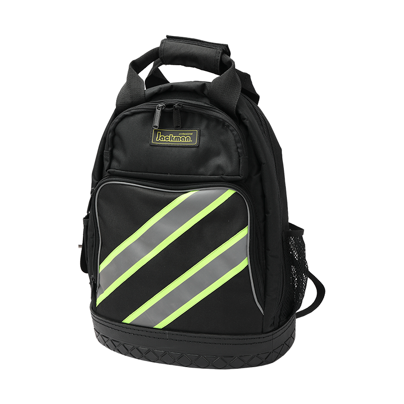 Mochila de ingeniería de fondo duro con tira reflectante ancha JKB-63818